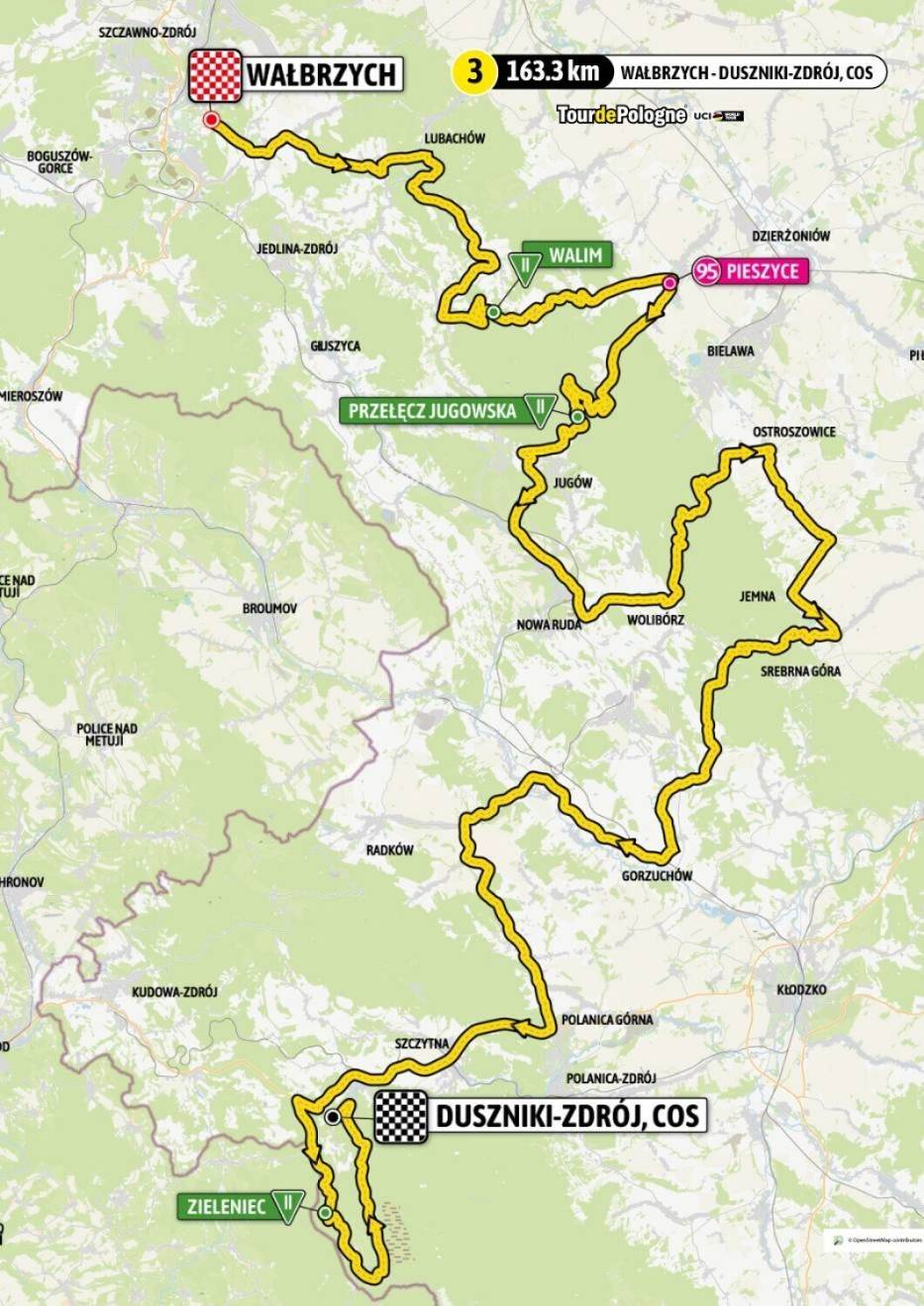 Zamknięcia dróg i utrudnienia na trasie Tour de Pologne w Wałbrzychu oraz w regionie