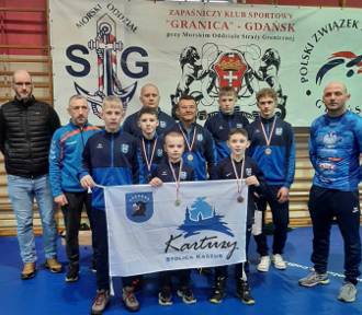 Medalowe sukcesy zapaśników z kartuskich klubów na zawodach o Puchar Komendanta MOSG