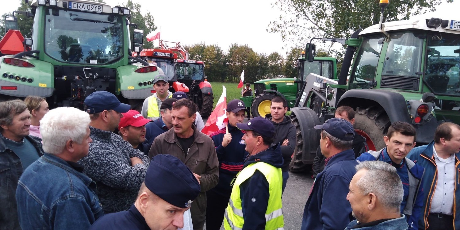 Protest w Osięcinach