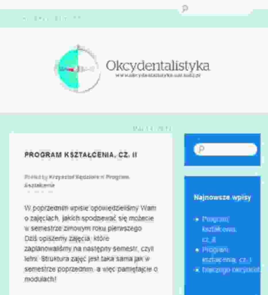 O nowym kierunku studiów poczytać można na stronie