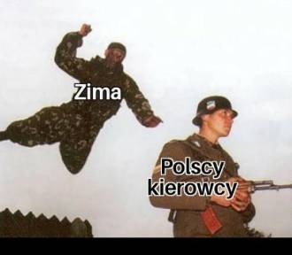 Zima znowu zaskoczyła kierowców? Śmieszne MEMY. Opony wymienione?