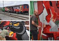 Graffiti na pociągu i to na legalu! To prawdziwa sztuka na torach
