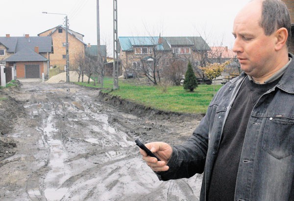 Krzysztof Janicki przy "pogłębionej" ul