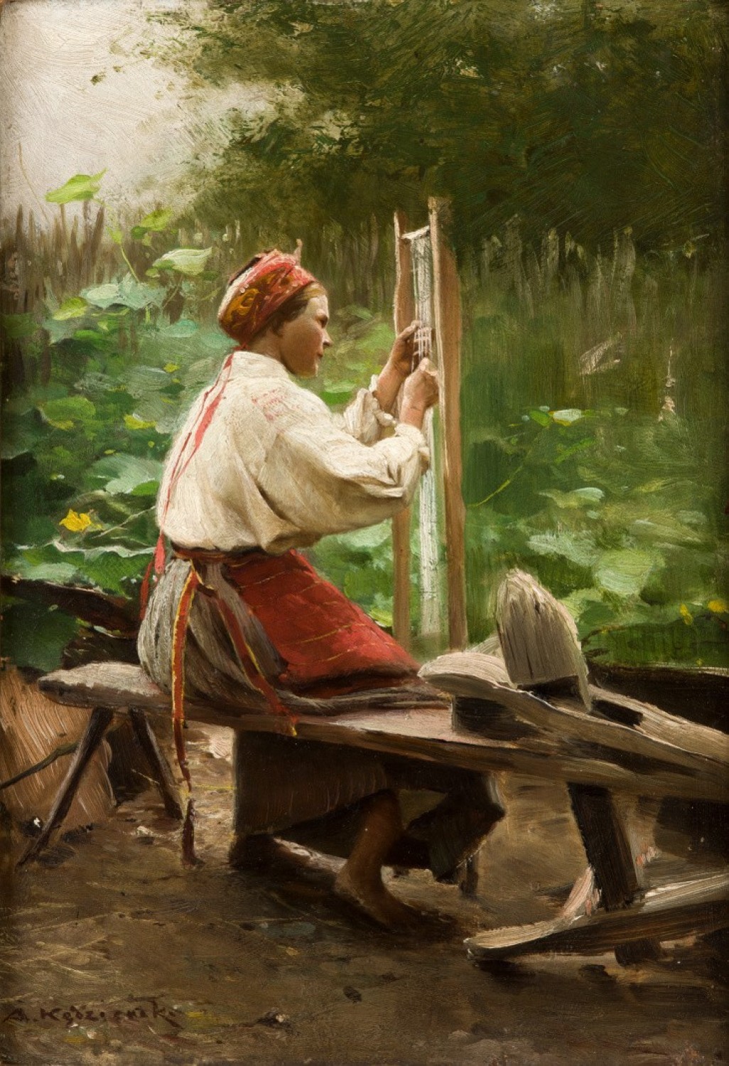 Apoloniusz Kędzierski, Prządka, ok