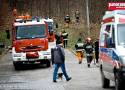 Park Książański: Strażacy i ratownicy medyczni walczyli o życie pracownika leśnego