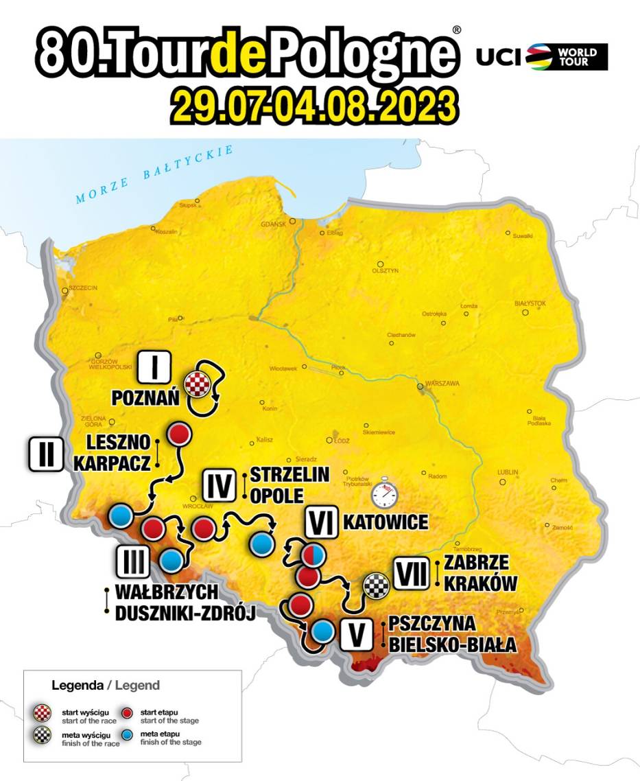 Zamknięcia dróg i utrudnienia na trasie Tour de Pologne w Wałbrzychu oraz w regionie