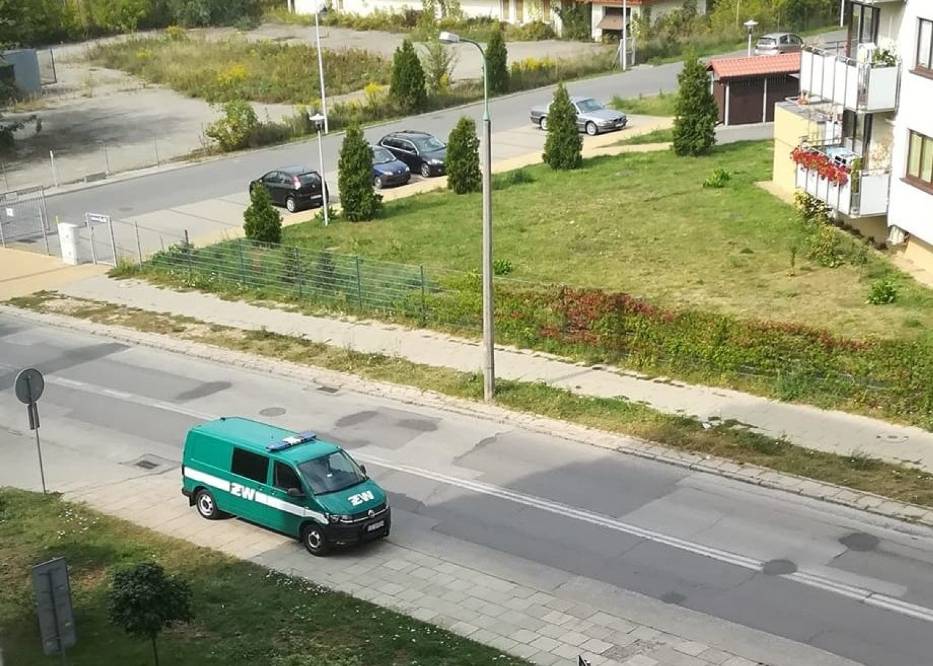 Na miejscu pracowali funkcjonariusze Żandarmerii Wojskowej