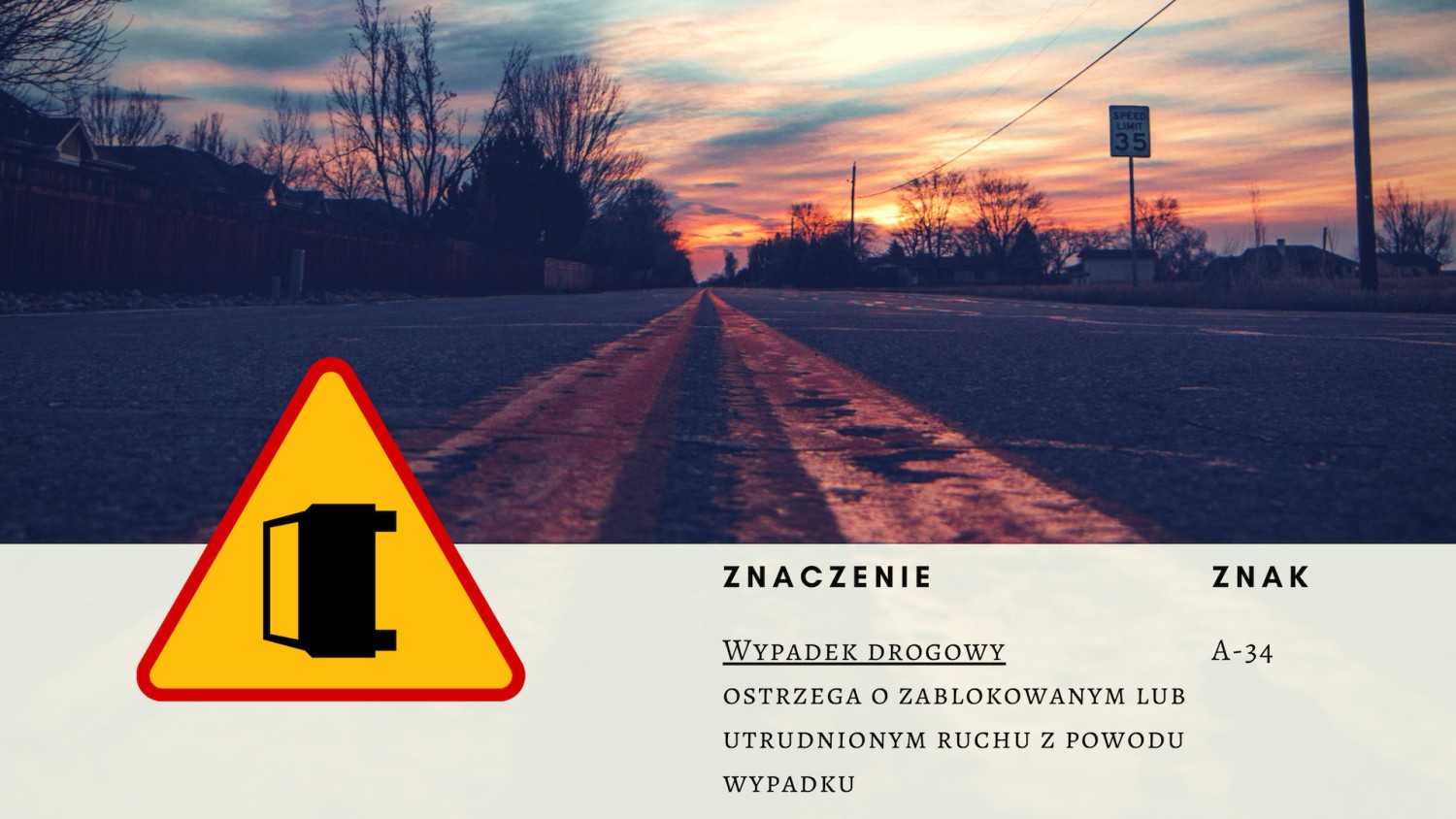 A-34 - Wypadek drogowy