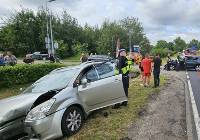 Wypadek na DK nr 22 w Człuchowie od strony Chojnic. Policja organizuje objazdy