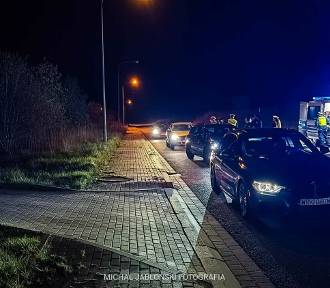 Nocne akcje policji w Wałbrzychu. Krzyżowa kontrola koło WSSE