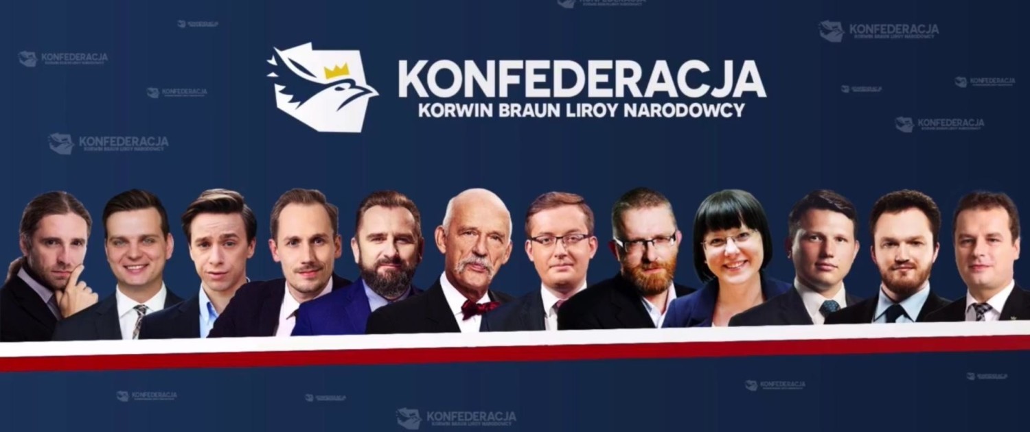 Konfederacja KORWiN, Liroy, Braun, Narodowcy - 5,5 proc.