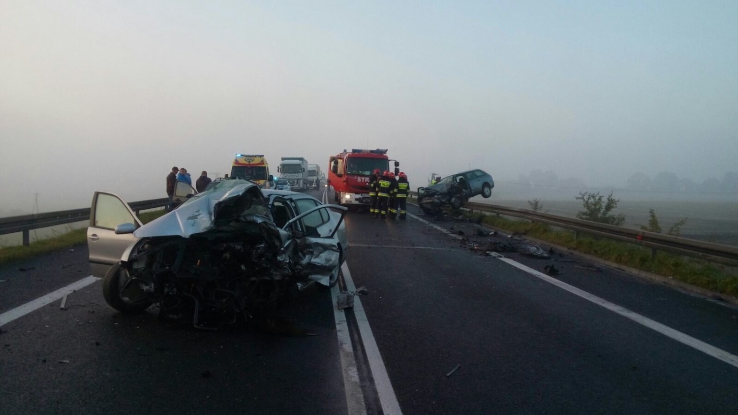 Służby informują o wypadku, do którego doszło dzisiaj około godziny 7 rano