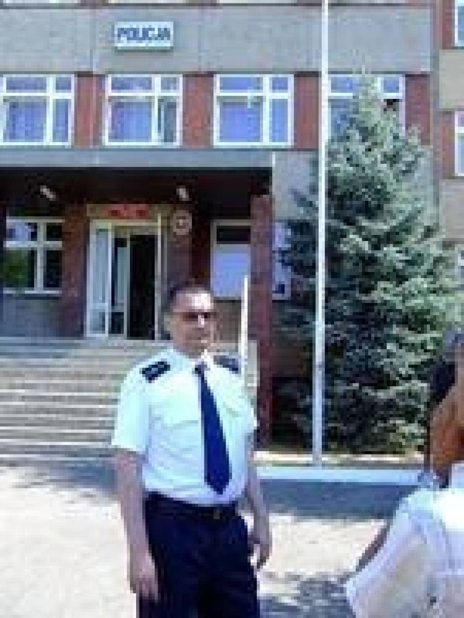 Rzecznik sieradzkiej policji aspirant Paweł Chojnowski