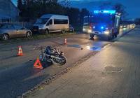 Wypadek motocyklisty pod Opolem. Pogotowie zabrało go do szpitala