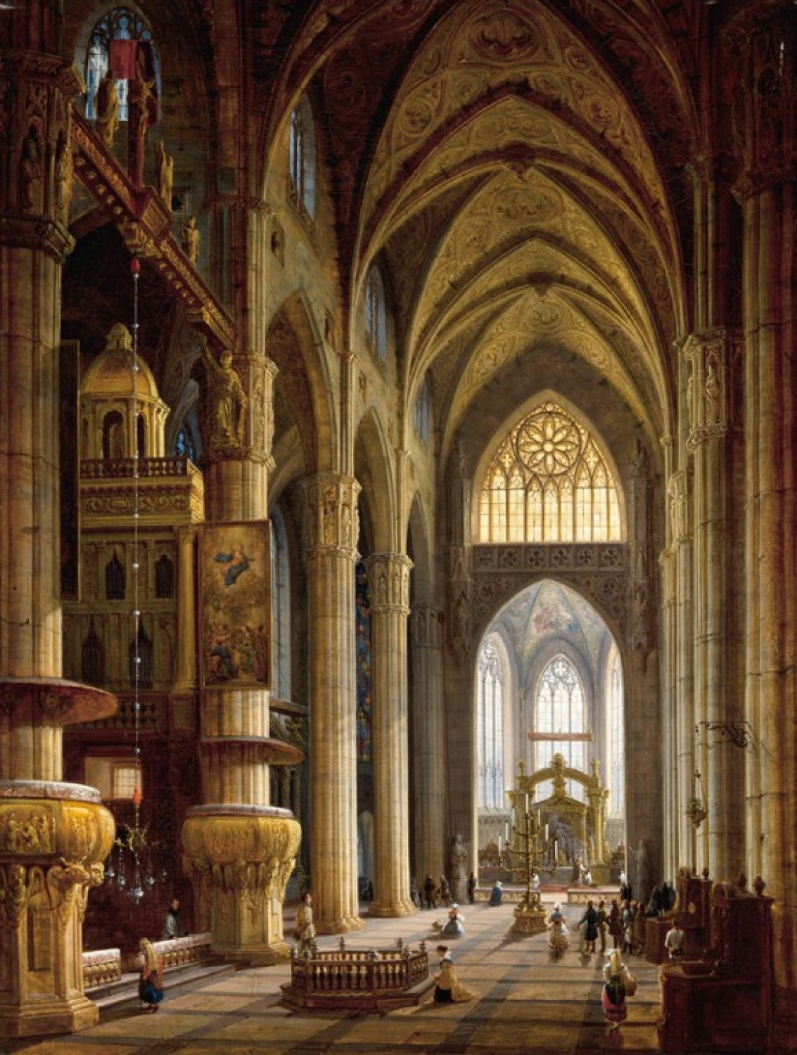 Wnętrze Katedry w Mediolanie