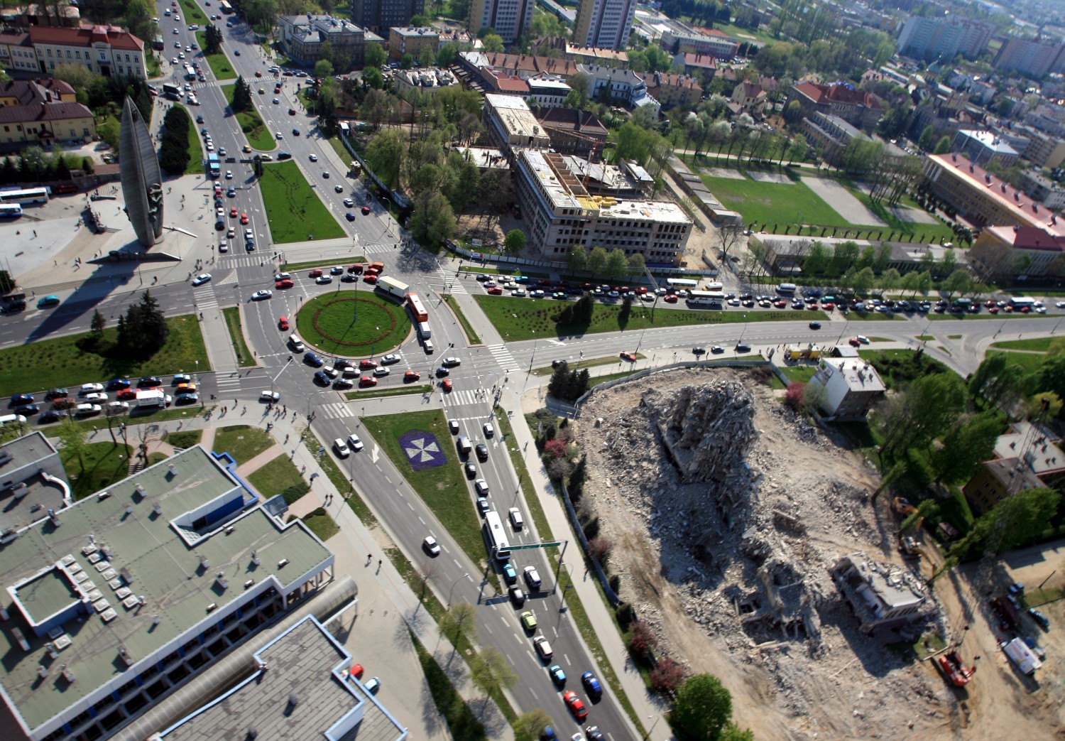 Rzeszów z lotu ptaka, maj, 2007 r