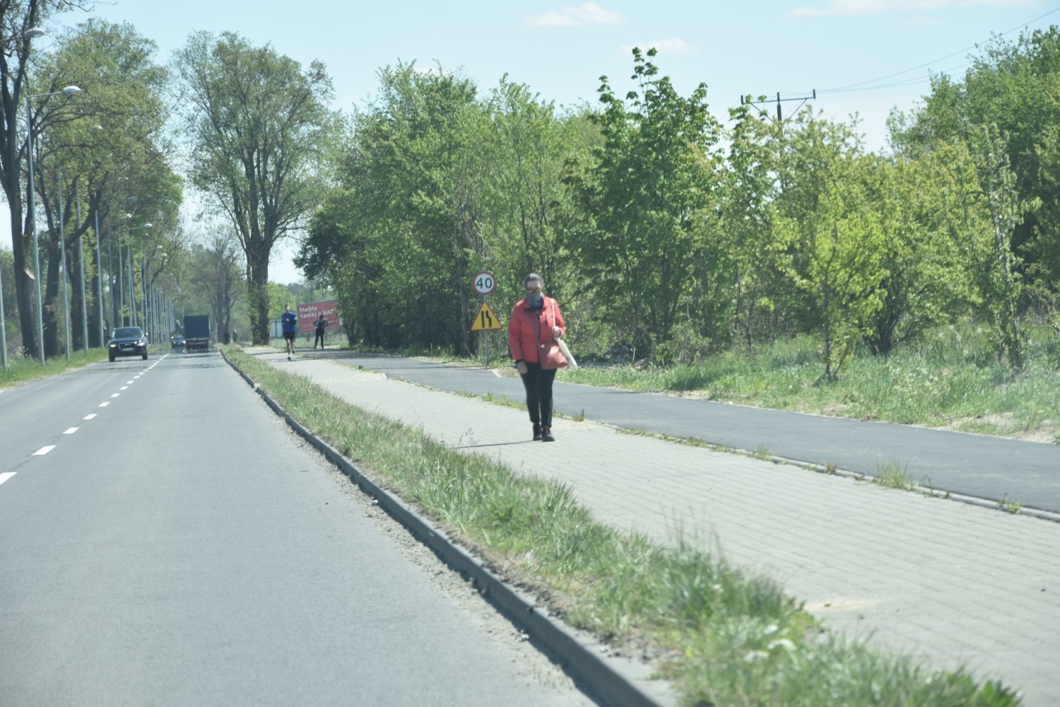 Niewielki fragment traktu, między Nakłem, a Występem, jest już prawie gotowy
