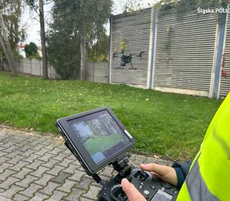 Policyjny dron lata nad Żorami. Chodzi o bezpieczeństwo pieszych