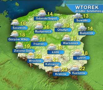 Pogoda na wtorek, 19 maja                                   