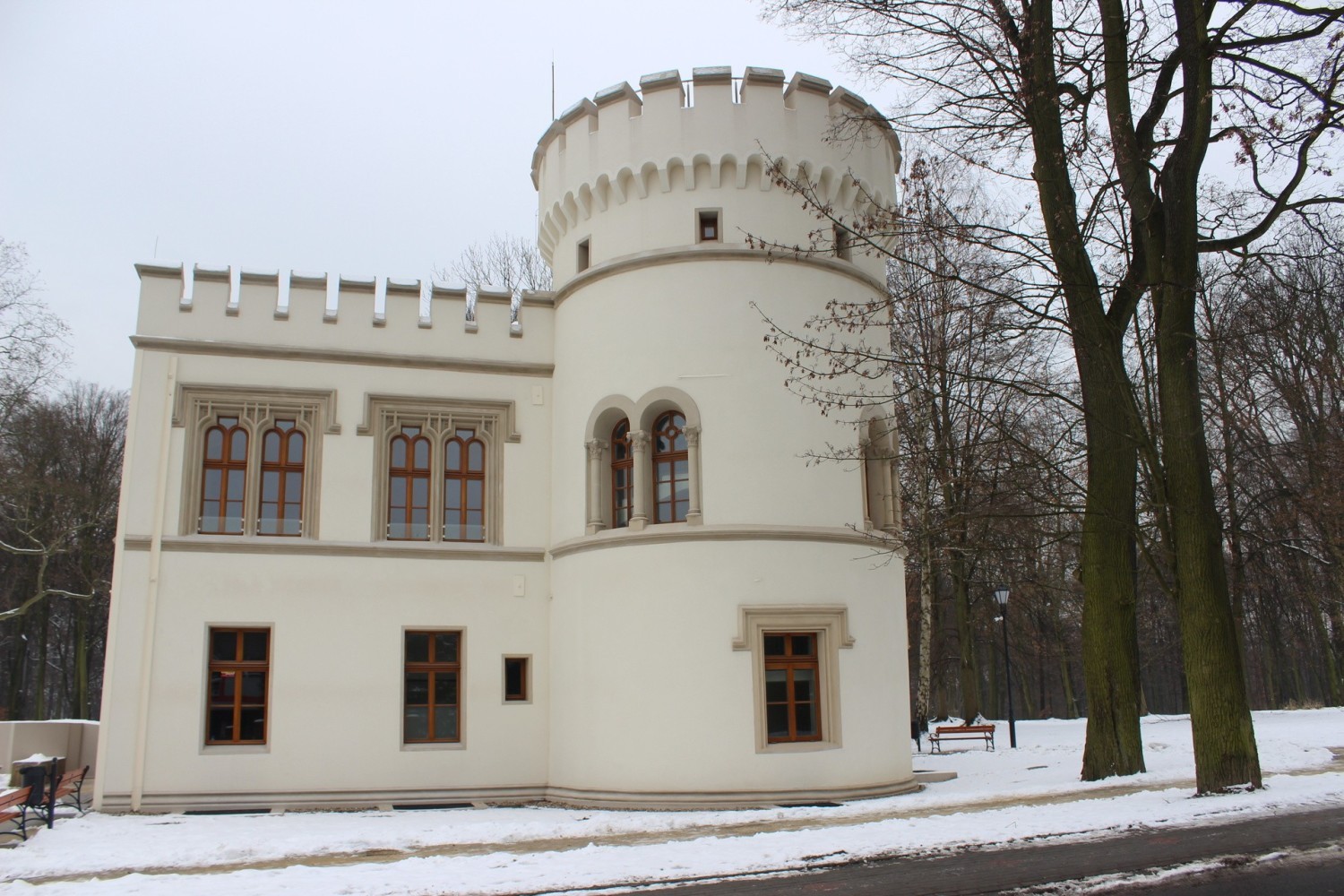 Zimową porą warto odwiedzić Miechowice, dzielnicę Bytomia