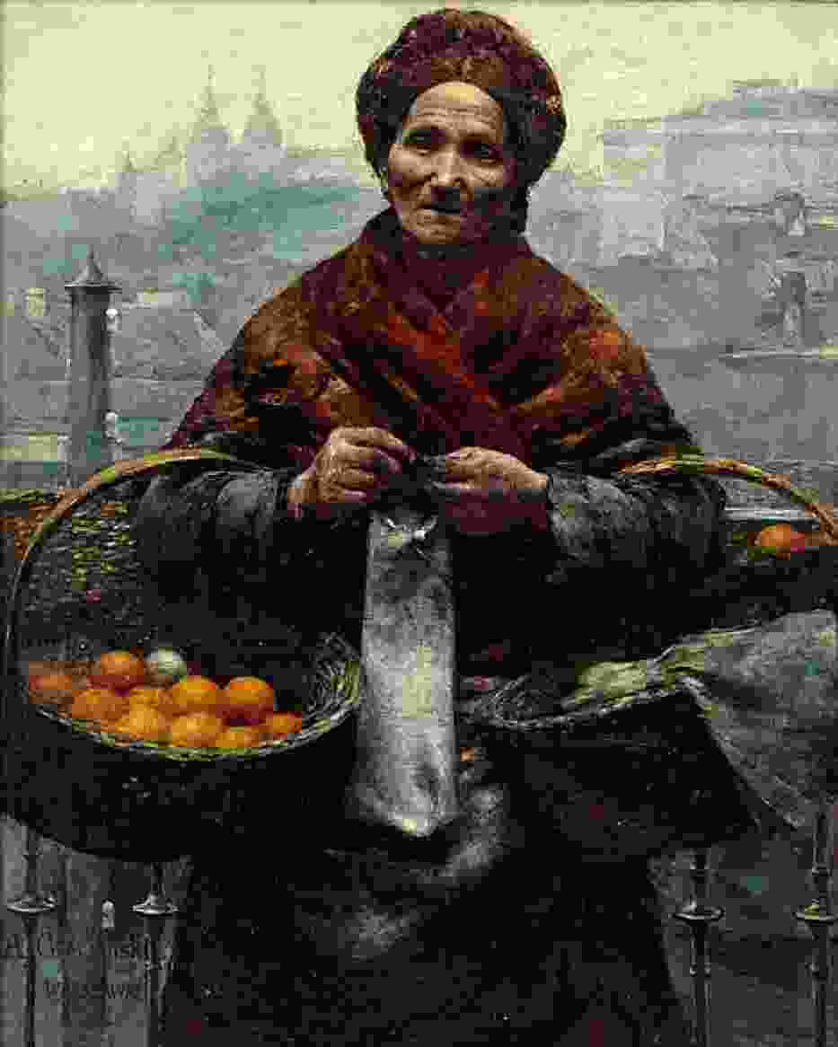 Reprodukcja "Pomarańczarki"