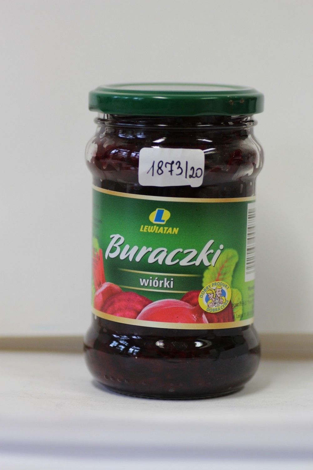 Stwierdzenie szkła, pleśni i martwych szkodników w partii produktu pn. Buraczki wiórki Lewiatan, 290 g