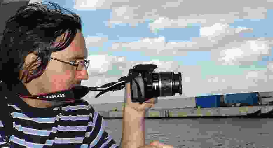 Champi lubi fotografować