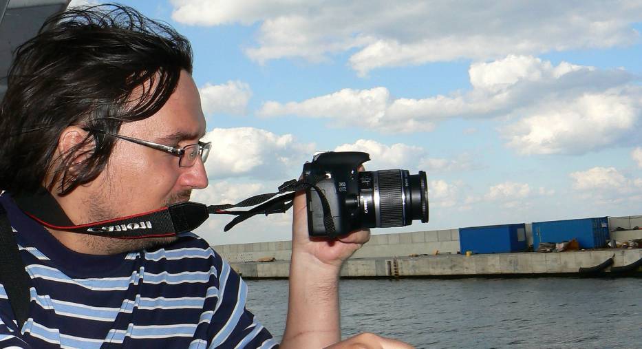 Champi lubi fotografować
