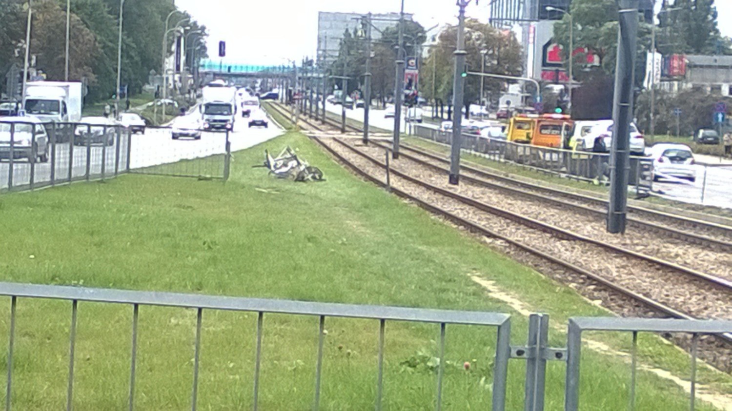 Wypadek na Grójeckiej, stłuczka 2 września 2014 na Ochocie