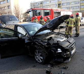 Wypadek na ulicy Żołnierzy II Armii Wojska Polskiego w Legnicy, zobaczcie zdjęcia