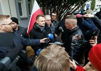 Protest rolników w Białymstoku. Był przemarsz i rozsypanie słomy 