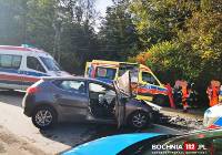 Poważny wypadek pod Bochnią. Na miejscu lądował śmigłowiec LPR