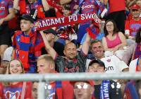Komplet fanów Rakowa Częstochowa na stadionie w Sosnowcu ZDJĘCIA KIBICÓW