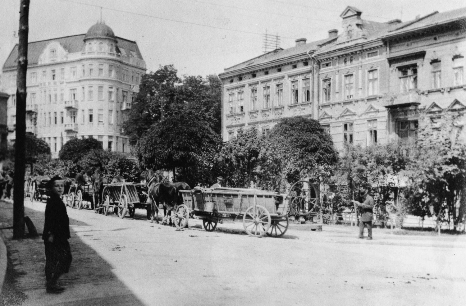 Plac na Bramie w Przemyślu w 1916 r