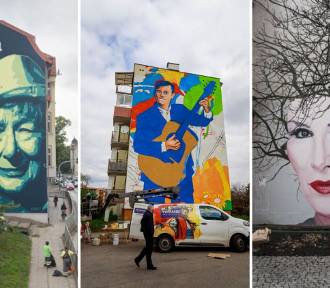 TOP murale znanych współczesnych ludzi popkultury i sportu w Polsce