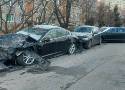 Trzy luksusowe samochody roztrzaskane na Widzewie. Szok, co wydarzyło się na ul. Sacharowa? Zobacz ZDJĘCIA