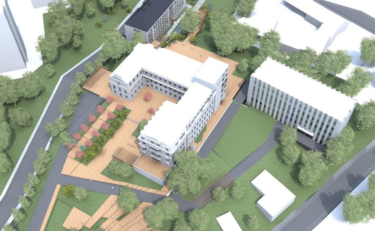 Plan zagospodarowania działki przy al. Wyzwolenia