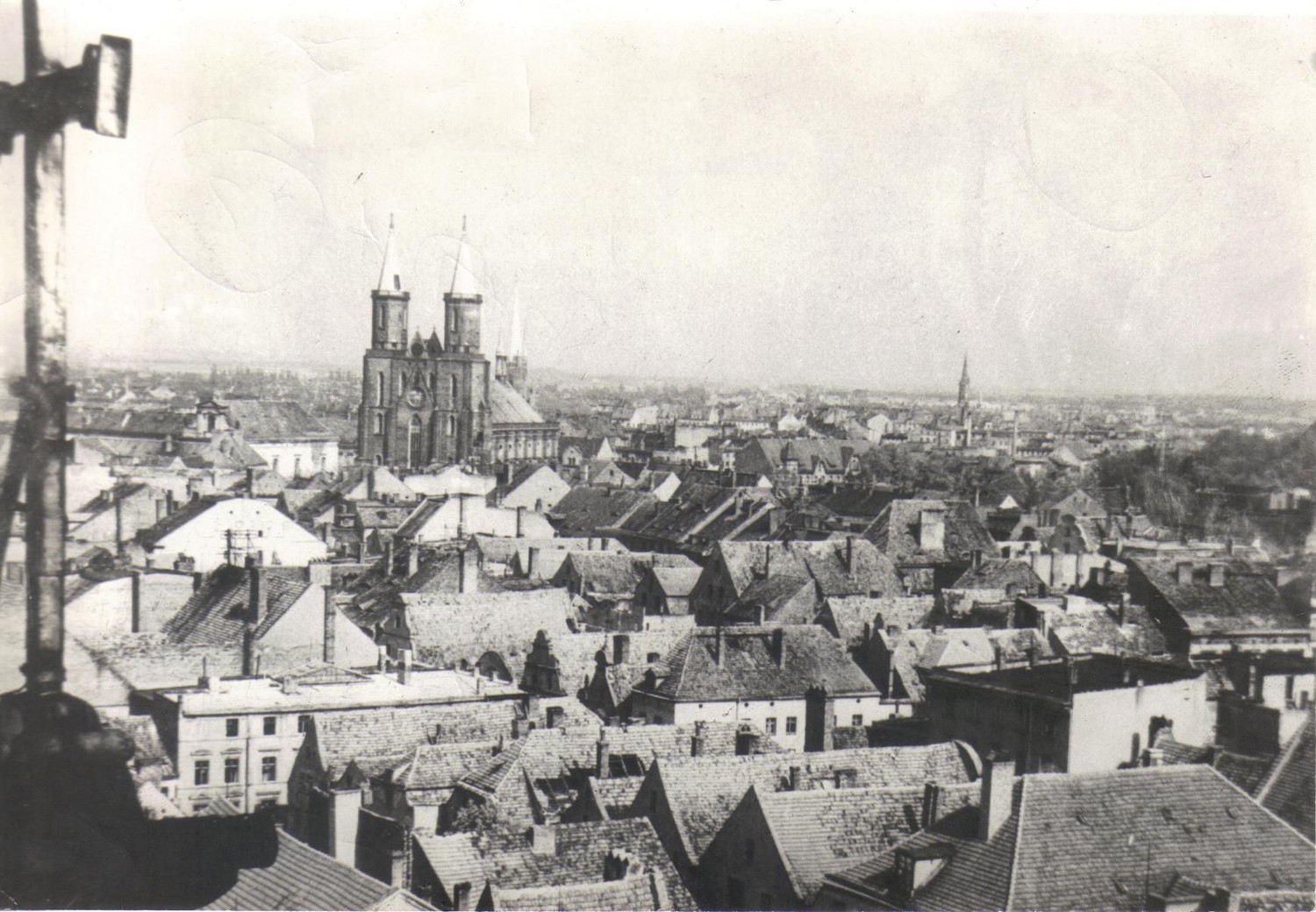 Panorama Legnicy z roku 1947
