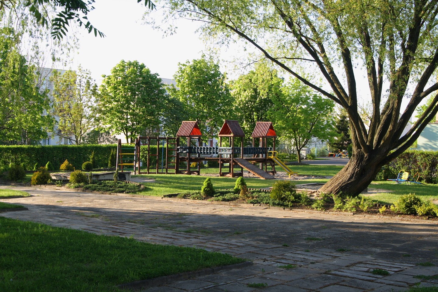 ogród, budynek