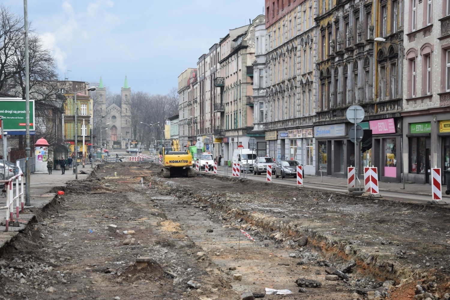 W Chorzowie trwa przebudowa ulicy 3 Maja