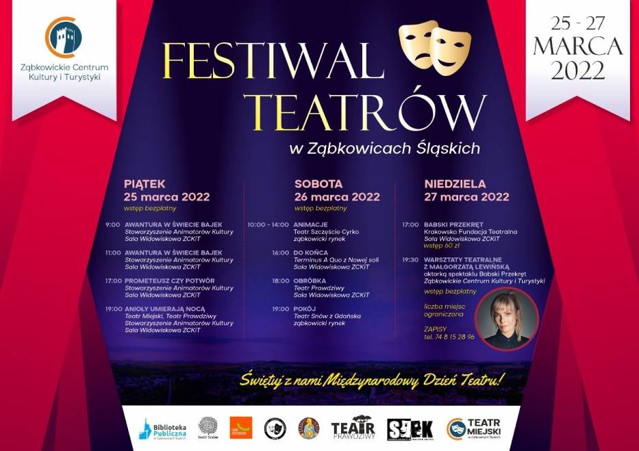 Festiwal Teatrów w Ząbkowicach Śląskich. W weekend 25-27 marca
