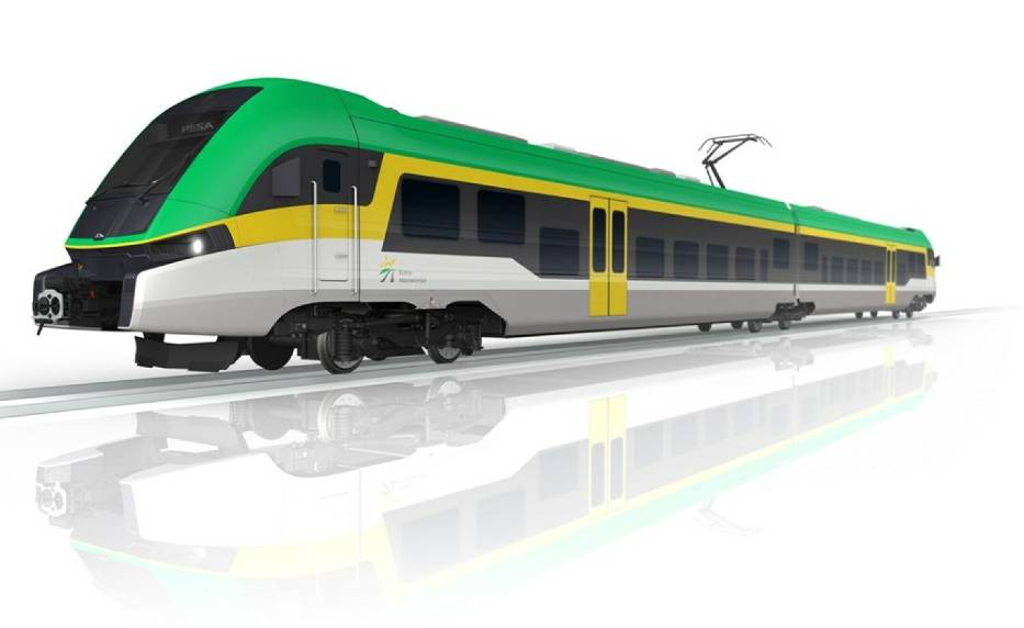 Wizualizacja nowego pociągu Pesy EZT typu 61WE model REGIO 160