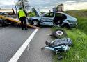 Wypadek na obwodnicy Opola we Wrzoskach. Zderzenie trzech samochodów. Cztery osoby, w tym dziecko, trafiły do szpitala