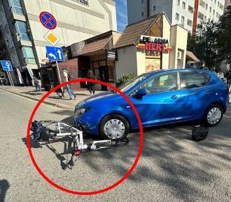 Kierująca seatem uderzyła w rowerzystkę. Obie kobiety ukarane mandatem!