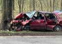 Tragiczny wypadek w Bytomiu! Uderzył w przydrożne drzewo, kierowca nie żyje. Droga jest zablokowana!