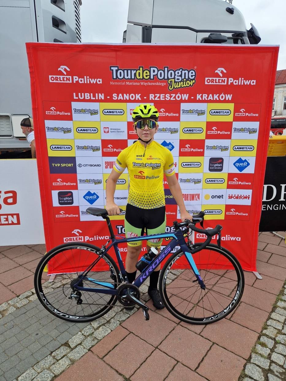 Oliwier Bojnarowicz z Jaźwiny - zwycięzca tegorocznego Tour de Pologne Junior