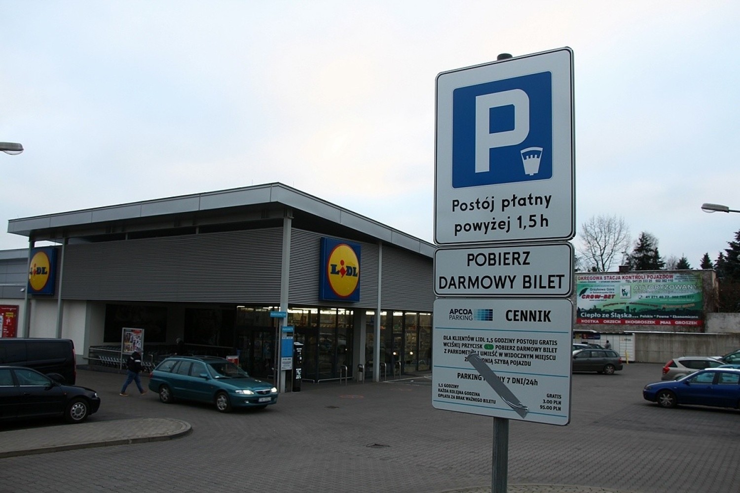 Parkometr przy Lidlu w Skarżysku już działa