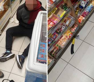 Nastolatek napadał z siekierą na sklep Żabka. Nieoficjalnie: jest synem znanej sędzi