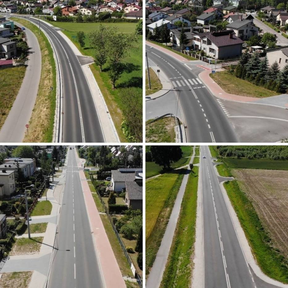 Rozbudowa odcinka drogi  wojewódzkiej 242 między Wyrzyskiem, a Osiekiem objęła między innymi budowę chodników oraz drogi rowerowej 