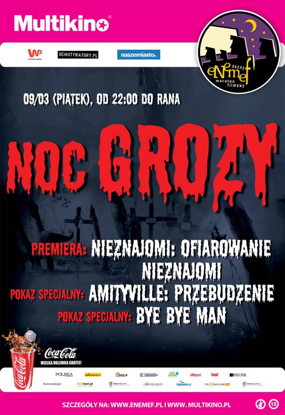 Znalezione obrazy dla zapytania enemef noc horrorów